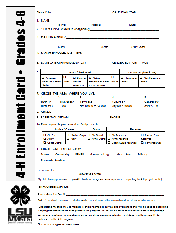 Enrollment CardPNG